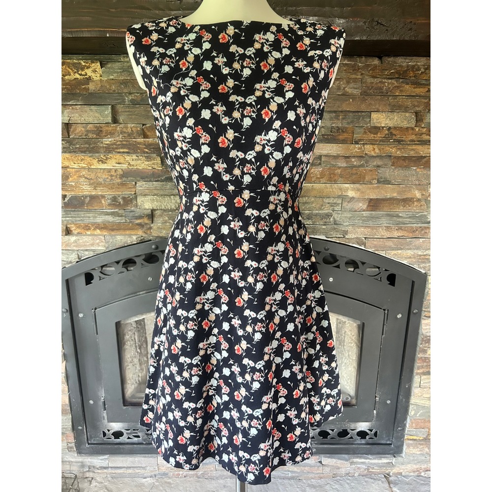 French Connection Navy Floral Mini Dress 10